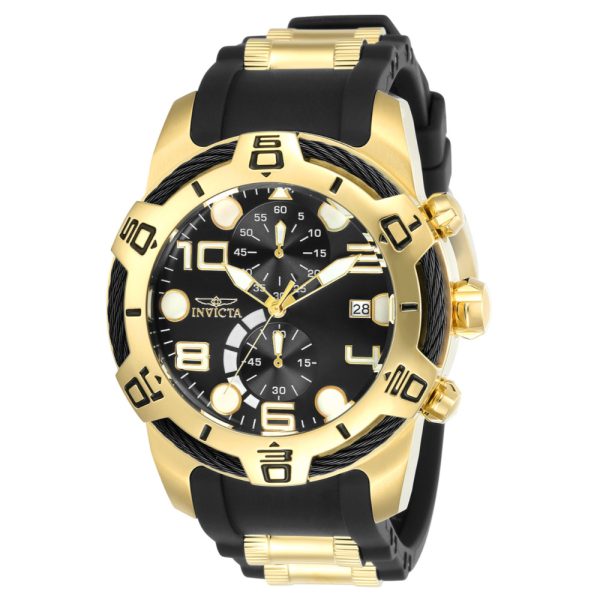 ectq81242_gz_vni_0 jpg - Relógio Masculino Bolt, Invicta ZG24218, Preto e Dourado