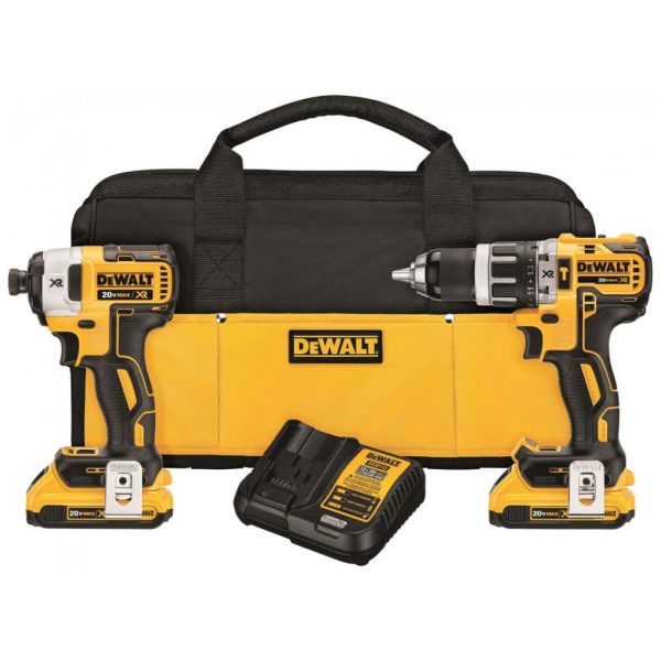 ectq8d3mr3810b_0 jpg - Kit Chave de Impacto e Parafusadeira Compactas 2.0 Ah, 20V, DEWALT DCK287D2, Amarelo