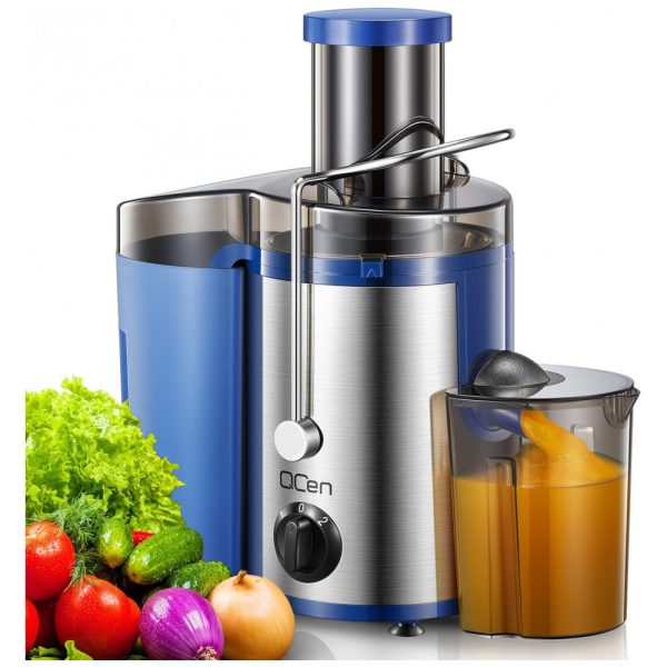 ectq8pl3y4gb0b_0 jpg - Centrifuga de Frutas e Vegetais com 2 Velocidades, 110V 500W, QCen, Azul