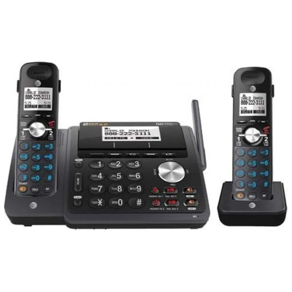 ectq8v1wfhp70b_0-1 jpg - TL88102 Telefone sem Fio com Sistema de Atendimento Digital, 2 Unidades, ATT, Preto