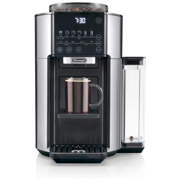 ectq9wyv3ntb0b_0 jpg - Máquina de Café Expresso 1.7L com Painel Digital 110V, DeLonghi CAM51025MB, Prata