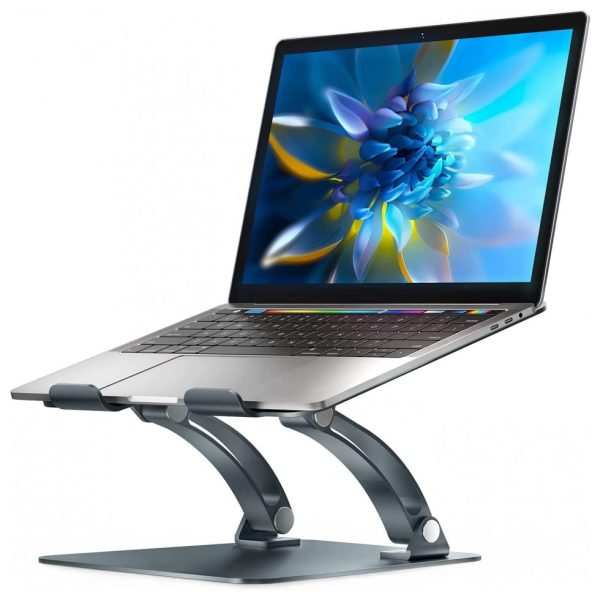 ectqcr6l5b770b_0 jpg - Suporte Ergonômico Laptop Nulaxy Ajustável Até 20kg, 28, 44Cm Cinza