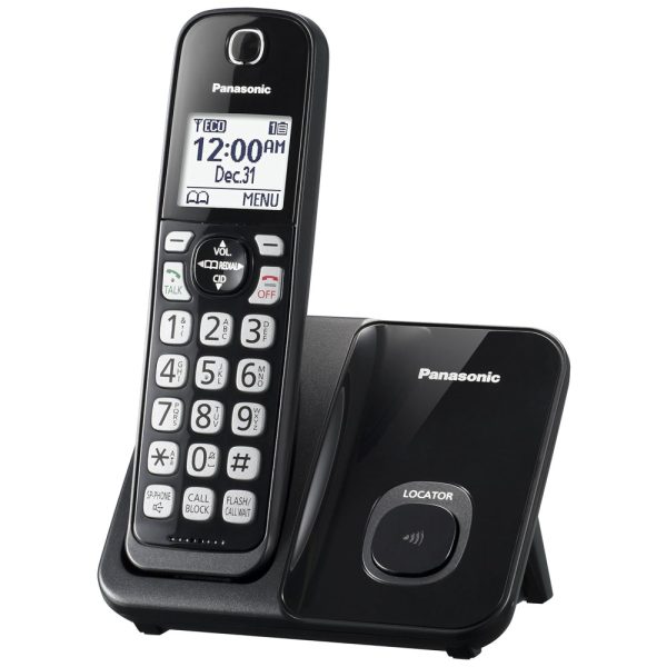 ectqcvhd8x170b_0 jpg - Telefone sem Fio com 1 Aparelho, PANASONIC KX TGD510B, Preto