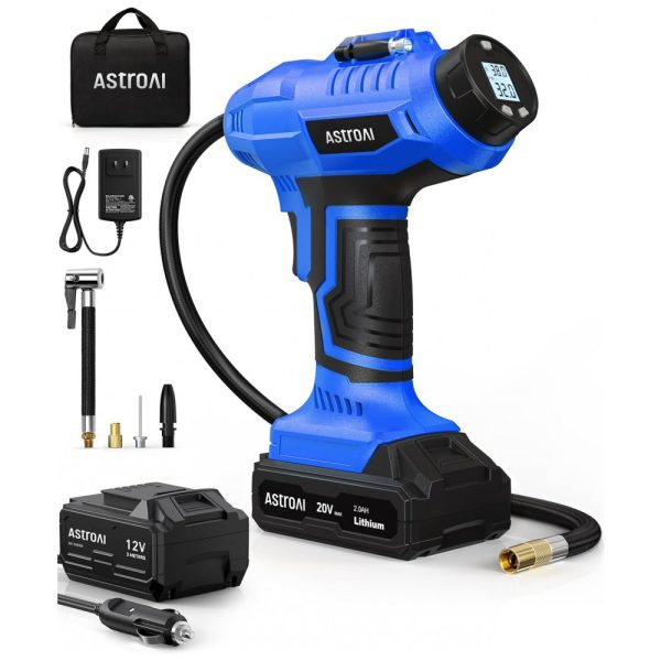 ectqdhsyw8490b_0 jpg - Compressor de Ar com Bateria Recarregável 20V 12V, 160PSI, ASTROAI, Azul