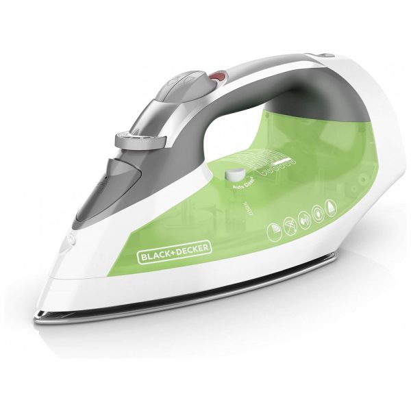 ectqeqyazba00b_0 jpg - Ferro de Passar a Vapor com Base Antiaderente e Desligamento Automático, 110V, Black Decker ICR06X, Verde