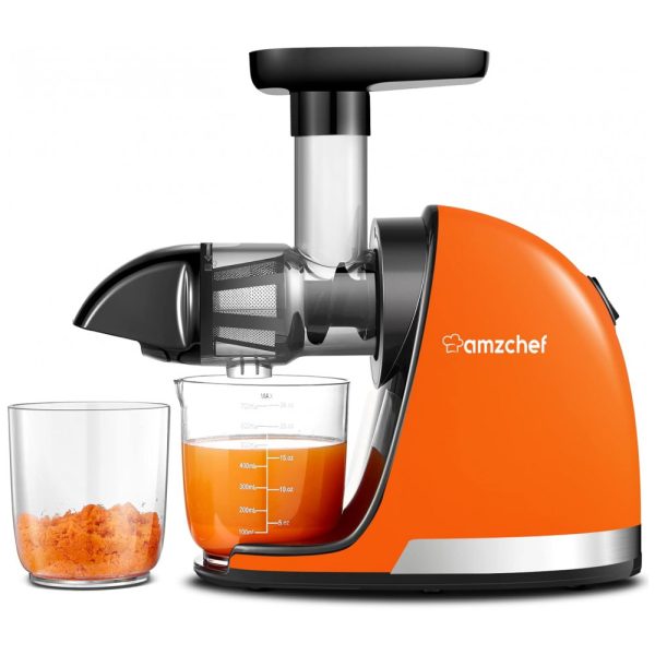 ectqf271hb8b0b_0 jpg - Centrifuga de Frutas com Função Reversível e Preservação dos Nutrientes, 110V 150W, AMZCHEF, Laranja