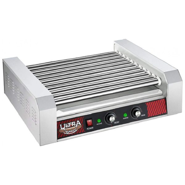 ectqgqn9ow500b_0 jpg - Máquina de Salsicha Profissional em Aço Inoxidável até 30 Unidades, 1650W, 110v, GREAT NORTHERN POPCORN COMPANY 4094 GNP Hotdog 11 Roller Machine, Prateado