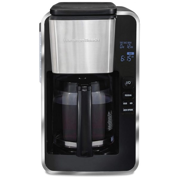 ectqhbdsd4480b_0 jpg - Cafeteira Elétrica Programável 2.8L com Tela LCD e Painel de Controle, 110v, HAMILTON BEACH 46321, Preto