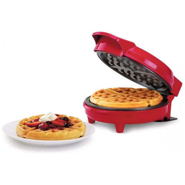 ectqhpn16sx60b_0 jpg - Máquina de waffles antiaderente grande, 8 polegadas, HOLSTEIN HOUSEWARES, Vermelho