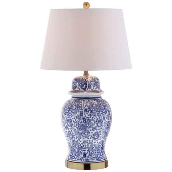 ectqhvcvy5b70b_0-1 jpg - Abajur Luminária de Mesa em Cerâmica, Estilo Tradicional com 74 cm de Altura para Quarto, Sala de Estar e Escritório, 110V 100W, JONATHAN Y, Azul e Branco