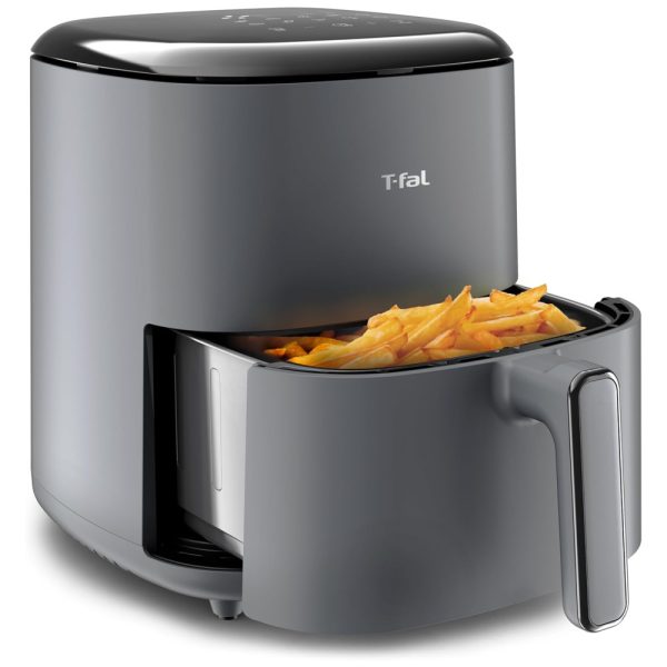 ectqjfm96m3d0b_0 jpg - Air Fryer 5L com 10 Funções de Cozimento Automático, Painel Digital, Cesto Antiaderente e Lavável na Máquina de Lavar Louça, 110V 1500W, T FAL, Cinza