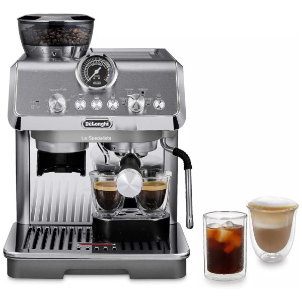 ectqjlncqzcc0b_0 jpg - Máquina de Café Expresso com Moedor Embutido, 4 Receitas Predefinidas e Tecnologia de Extração a Frio, 110V 1550W, De Longhi, Prata