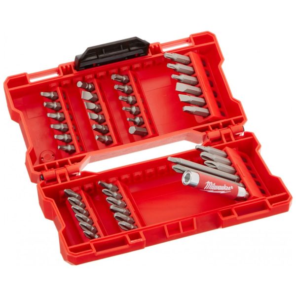 ectqk1ljn6p00b_0-1 jpg - Kit de Brocas 42 Peças com Estojo, MILWAUKEE 48 32 1551, Vermelho