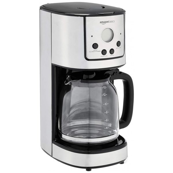 ectqk1xmgz480b_0 jpg - Cafeteira Elétrica Digital com Filtro Reutilizável, Aço Inoxidável, 110V 800W, Amz, Prata