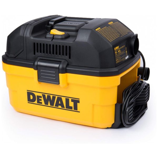 ectqkn9mhyb70b_0 jpg - Aspirador de Pó Seco e Úmido 15L, 4CV de Potência com Extensores, 110v, DEWALT DXV04T, Amarelo