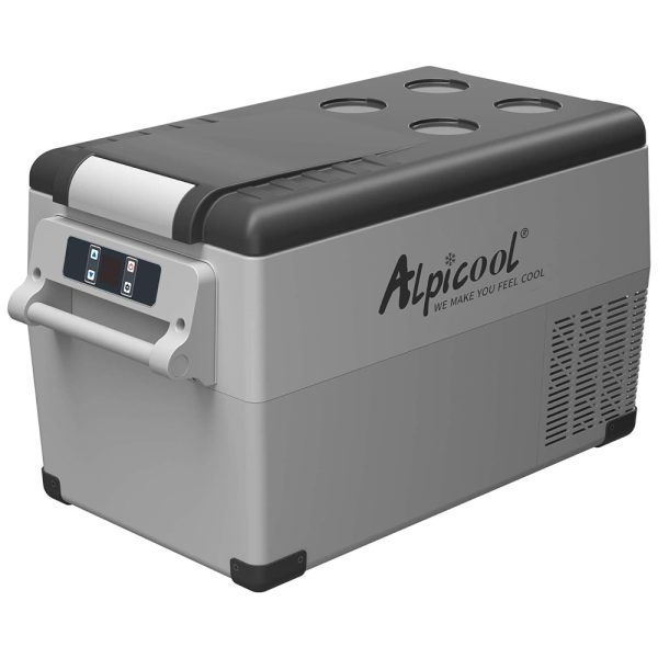 ectqkpdrf3l70b_0 jpg - Mini Refrigerador, Cooler Portátil 35L, Tela LCD, AC, DC 12 24V, Bivolt, ALPICOOL CF35, Cinza