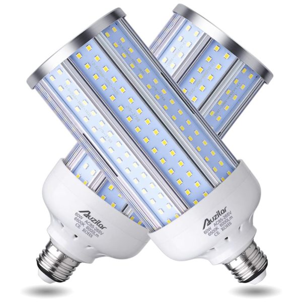 ectql89xyhz80b_0 jpg - Lâmpada LED 500W 6000 Lumens 6500K Branca com Base E26, E27, 2 Unidades, AUZILAR, Branco