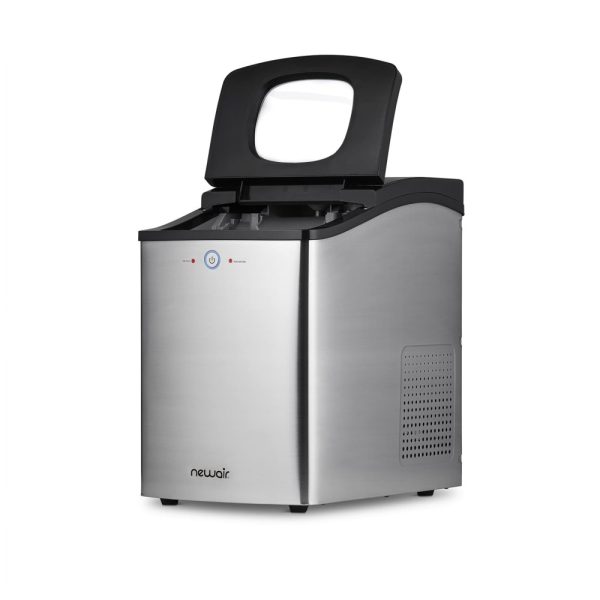 ectqlpc1j1ld0b_0 jpg - Máquina de Gelo que Produz 20 kg em 24H com Função de Autolimpeza, Perfeita Para Sua Casa, 110V 200W, Newair, Prata e Preta