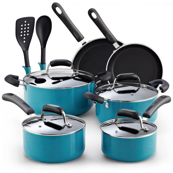 ectqm2jqk8d70b_0 jpg - Conjunto de Panelas Antiaderentes, 12 Peças, Turquesa, COOK N HOME 02588, Azul turquesa