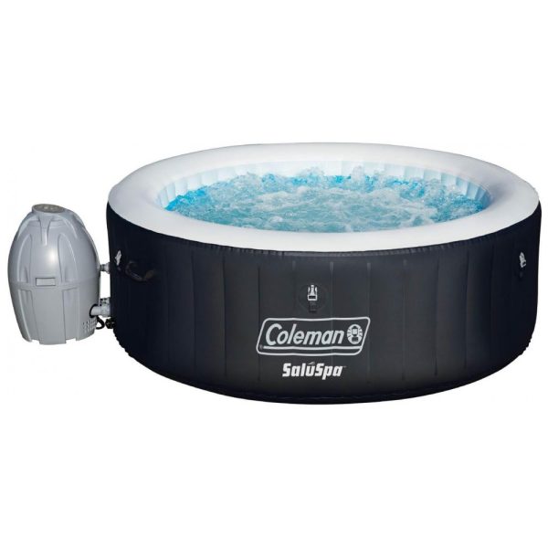 ectqm66wkbh10b_0 jpg - Spa Inflável Hidromassagem para 2 a 4 Pessoas com 60 AirJets Calmantes, Coleman SaluSpa, Preta