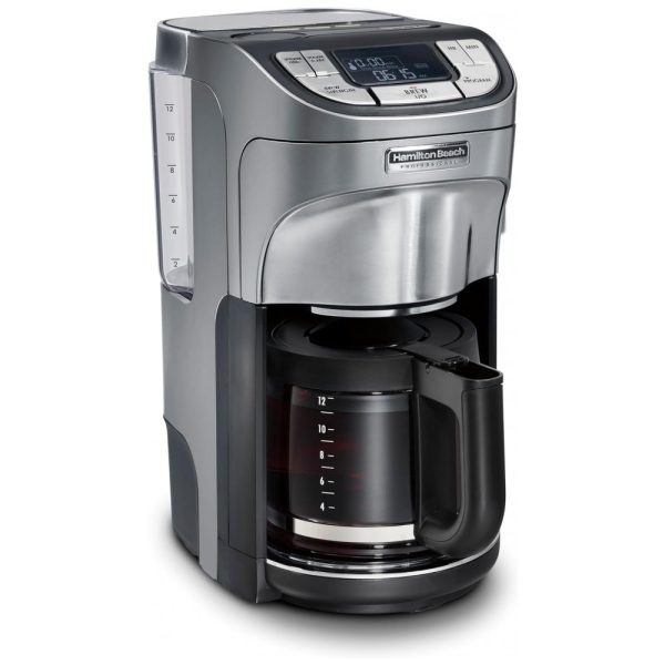 ectqmpvbshs80b_0 jpg - Cafeteira Elétrica Programável 1.7L com Tela LCD, 1350W, 110v, HAMILTON BEACH PROFESSIONAL 49500, Preto