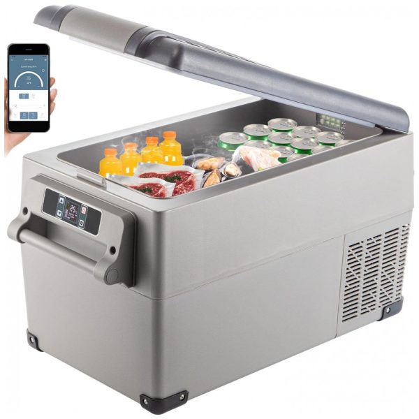 ectqn1gjshs70b_0-1 jpg - Mini Geladeira, Cooler Automotiva Elétrico Portátil, 110v, VBENLEM 35L Portable Freezer,, Cinza