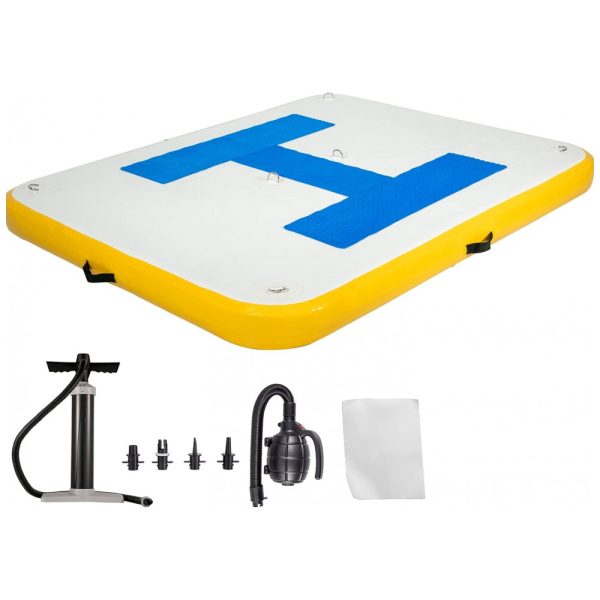 ectqns4zfr2b0b_0 jpg - Plataforma Flutuante para 2 a 4 Pessoas com Bomba Manual, VEVOR Inflatable Dock 4 6 People, Amarelo