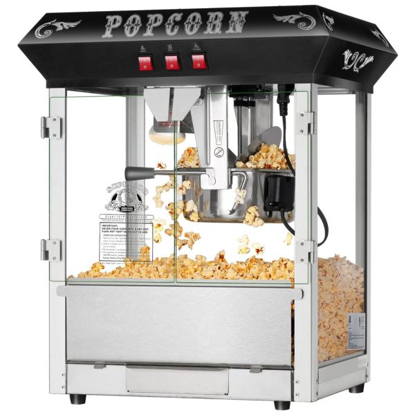 ectqo23d0p210b_0 jpg - Máquina de Pipoca de Bancada com Panela de 0,28g Ideal, 110V, Superior Popcorn Company, Preta