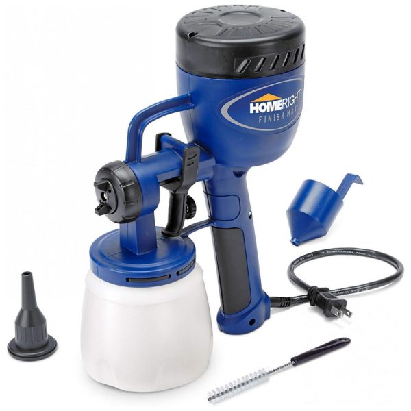 ectqoedfkv300b_0 jpg - Pistola de Pintura Pulverizadora 800mL com 3 Modos de Pulverização, HOMERIGHT C800766, Azul