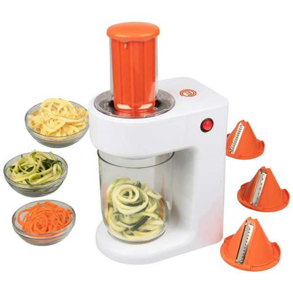 ectqpb8ncm970b_0 jpg - Máquina de Macarrão de Legumes Vegetariano Elétrica MasterChef, 3 em 1, 110v, CHEFMASTER MTF SPR 771, Branco