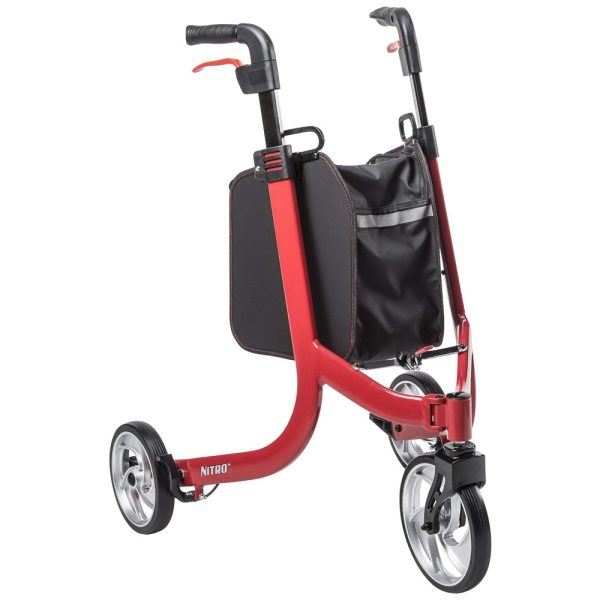 ectqpmtj5gy80b_0 jpg - Andador Adulto Idoso 3 Rodas Drive Medical Nitro 3 Euro Style com Bolsa, Vermelho