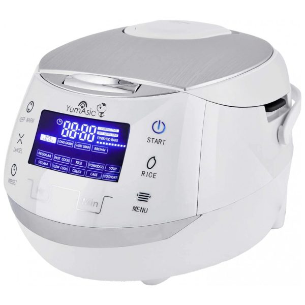 ectqpwkk3j190b_0 jpg - Panela de Arroz Elétrica 1.9L, com 6 Predefinições e Tela LCD, Branca, 110v, YUMASIA YUM EN15WUS, Branco