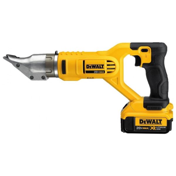 ectqq2owaih10b_0 jpg - Tesoura de Corte Giratória 18 GA com Bico de Metal com 1 Bateria 20V MAX, DEWALT DCS491M2, Amarelo