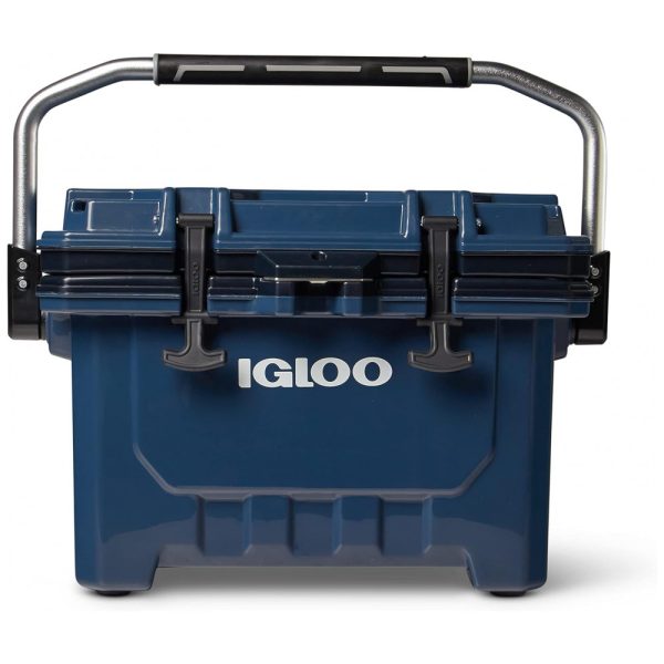 ectqq6q4r32b0b_0 jpg - Cooler Térmico 24L com Ultra Isolamento e Trava, Comporta até 35 Latas, IGLOO, Azul