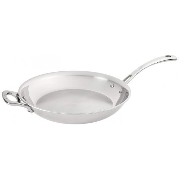 ectqqh1s2n800b_0 jpg - Frigideira Clássica Francesa em Aço Inoxidável de Camada Tripla, Cuisinart