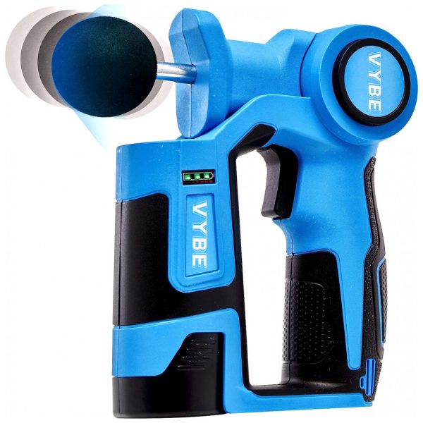 ectqrbtqxpg70b_0 jpg - Vybe Massageador Pistola Elétrico Profissional Sem Fio 3 Acessórios 6 Velocidades Alça Ergonômica, EXERSCRIBE L0C, Azul