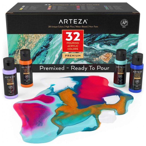 ectqrszxtgy70b_0 jpg - Kit de Tinta Acrílica Profissional com Cores Essenciais, 32 Peças, ARTEZA