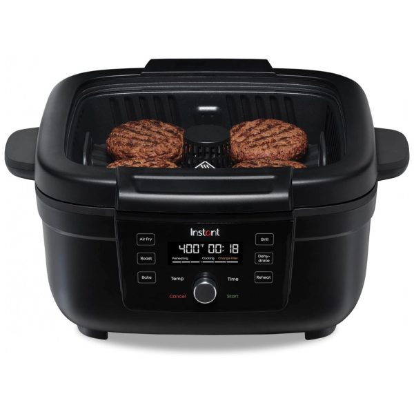 ectqt7bwsg1b0b_0 jpg - Fritadeira Elétrica AirFryer e Grill com Painel Digital e Temporizador, 110V, INSTANT POT 140 8001 01, Preto