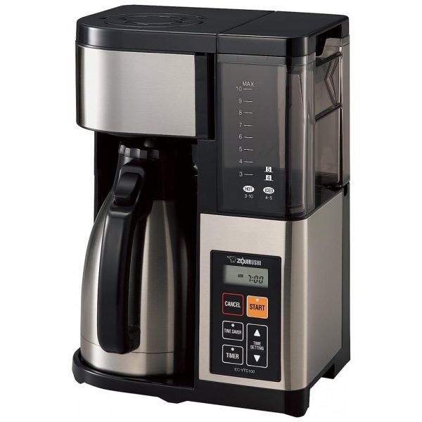 ectqvmgd38b70b_0 jpg - Cafeteira Elétrica Programável 2.4L com Tela LCD e Painel de Controle, 110v, ZOJIRUSHI EC YTC100XB, Preto