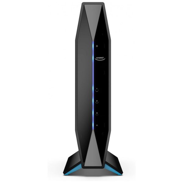 ectqx7glqml80b_0 jpg - AX3200 Wi Fi Dual Band Roteador velocidade 3.2Gbps até 25 aparelhos área 432 m2, LINKSYS E8450, Preto