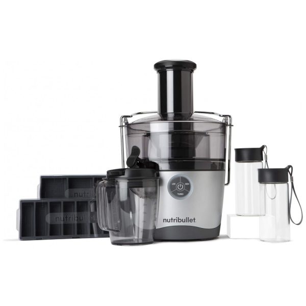 ectqxbw4d5g80b_0 jpg - Centrífuga de Frutas e Vegetais 1,5 Litros com Acessórios, 110V 1000W, NutriBullet NBJ50200, Prata