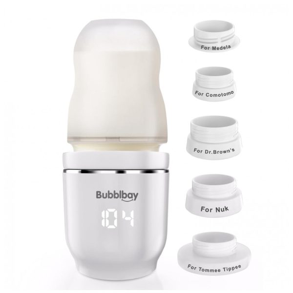 ectqy8w3hj3b0b_0 jpg - Aquecedor de Mamadeiras com Termostato Digital e 5 Adaptadores, Bubblbay, Branco