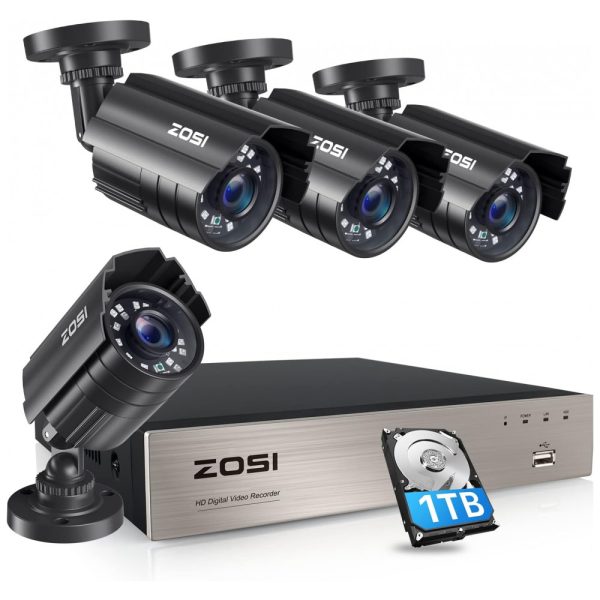 ectqyoi75pm00b_0 jpg - Sistema de Câmera de Segurança com 8 Canais, 1TB, 5MP, Video DVR, 4 Câmeras, ZOSI, Preto