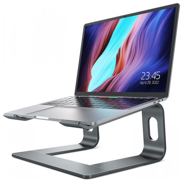 ectqypsr45p70b_0 jpg - Suporte Ergonômico Laptop Nulaxy Ajustável Dobrável 25, 40cm Cinza