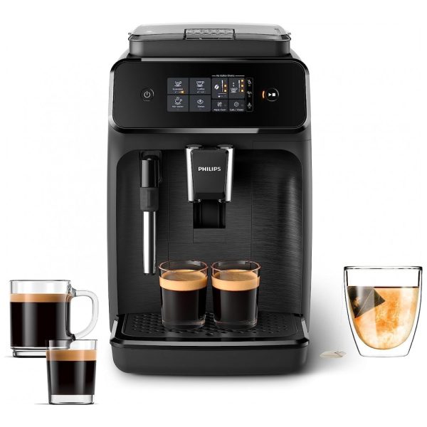 ectqys52x2z70b_0 jpg - Máquina de Café Expresso com Painel Digital e Bocal de Leite, 110V, Philips EP122004, Preta