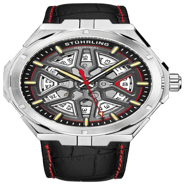 ectqz6zq4k180b_0 jpg - Relógio Masculino Automático, Resistente 50m, STUHRLING 379.01, Preto