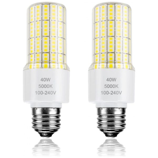 ectqzcsdhvm90b_0 jpg - Lâmpada LED Base E26 5000K com 5000 Lumens na Cor Branca 300W, 2 Un, 110v, ZP GCL40 02U, Branco