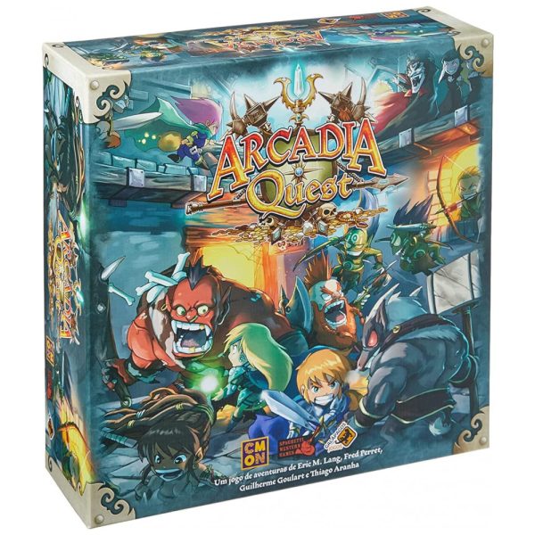 ectq0f1gtzo00b_0 jpg - Jogo de Estratégia Arcadia Quest 2 a 4 Jogadores, Para Maiores de 14 Anos, CMON AQ001, Azul