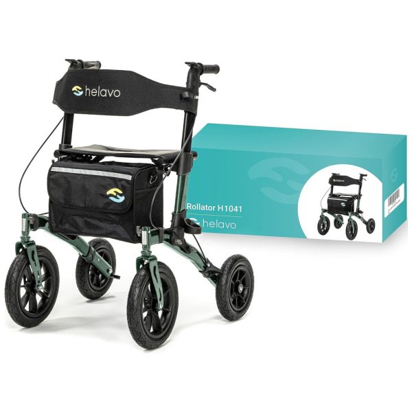 ectq1cxwssyb0b_0-1 jpg - Andador para Idosos e Adultos com Assento, até 136 Quilos, Helavo, Verde