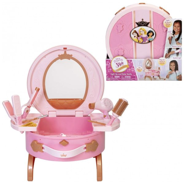 ectq22zp6xk70b_0-2 jpg - Maleta Penteadeira Salão de Beleza com Sons Realistas para Princesas da Disney, Rosa